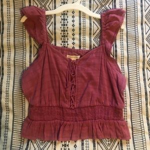 Aeropostale boho cropped tank
